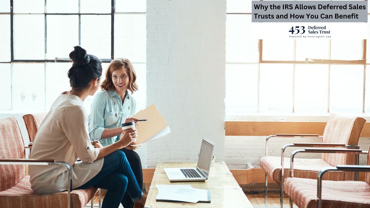 Two businesswomen are having a productive meeting in a modern office, discussing documents and enjoying coffee.